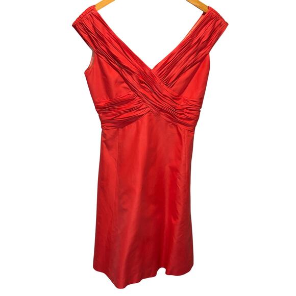 Anthropologie Mirror of Venus Pink Salmon Formal Dress - size 6 - Picture 1 of 6